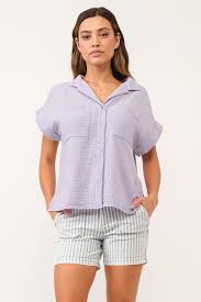 Dear John Cali crop Gauge Shirt