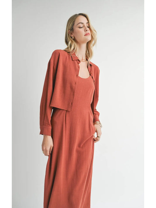 Sadie & Sage Sugarloaf Cropped Shirt