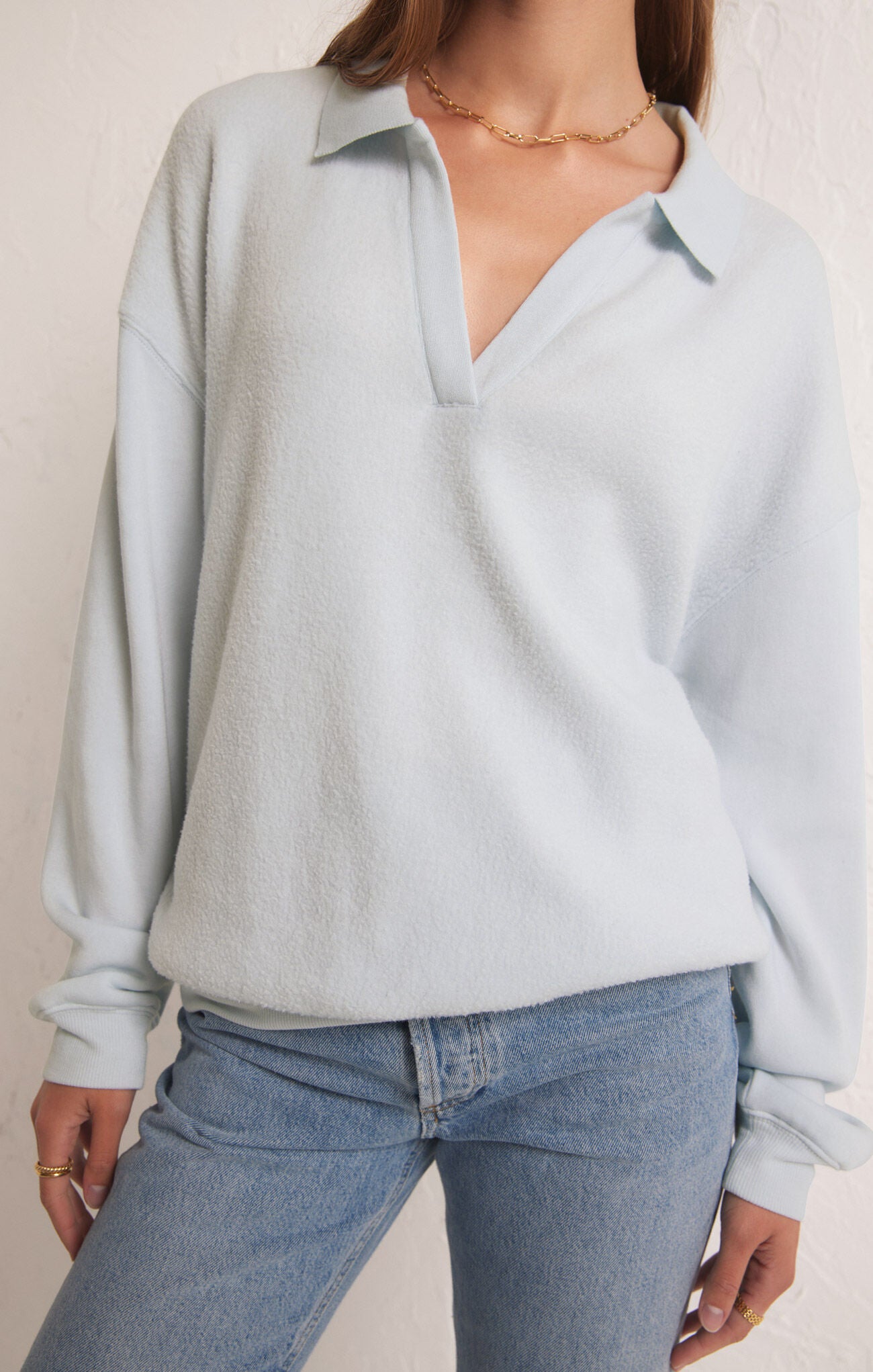 Z Supply Nico Reverse Fleece Top