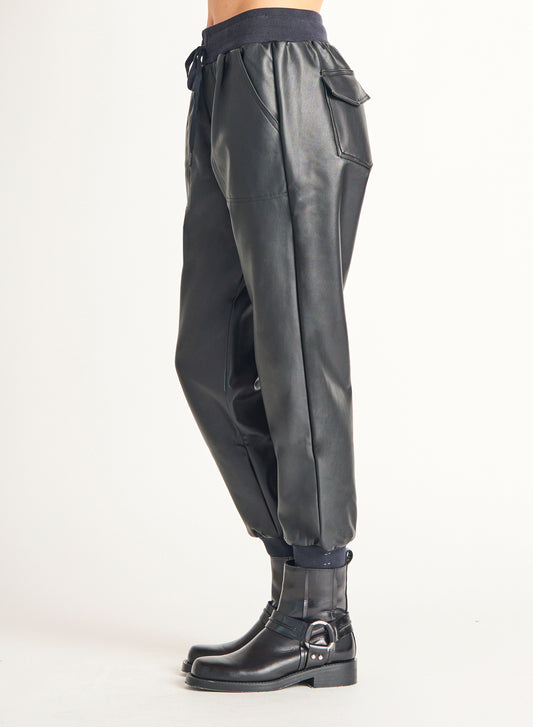 Dex Gotcha Faux Leather Jogger