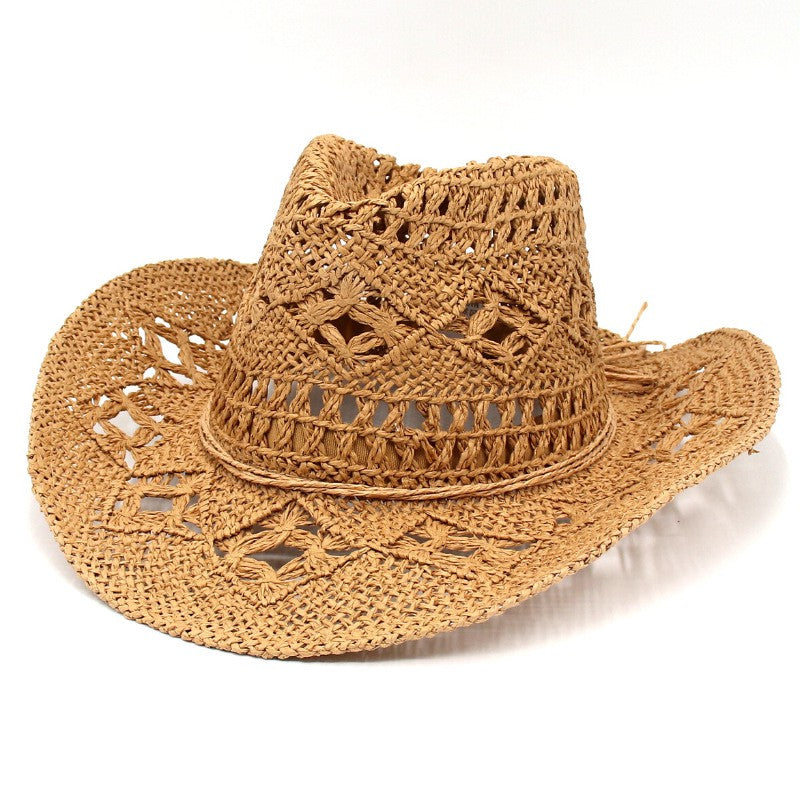 Hollow Straw Fedora Hat