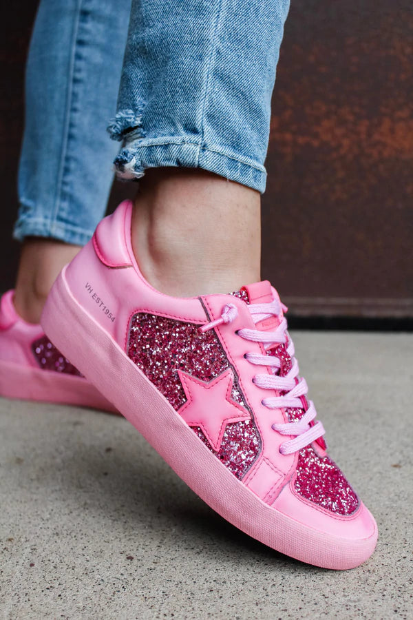 Vintage Havana Pink Star Glitter Sneaker Vintage Havana Alexis