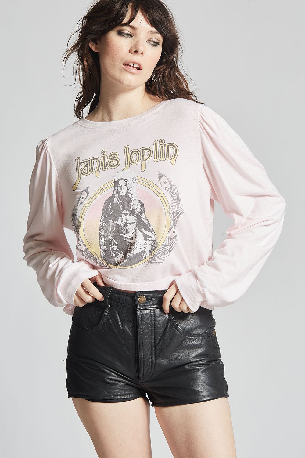 Recycled Karma Janis Puff Sleeve Tee