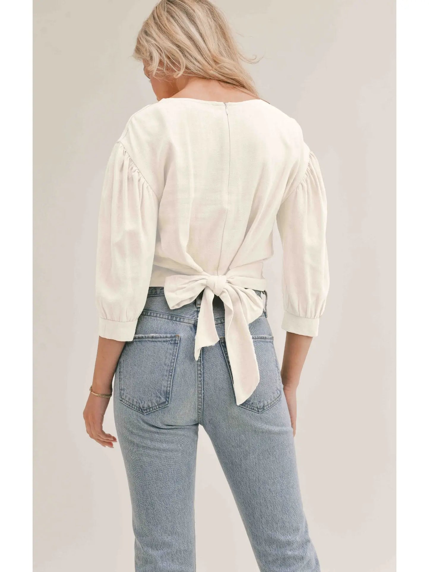 Sage the Label Flavor of Tuscany Tie Back Top