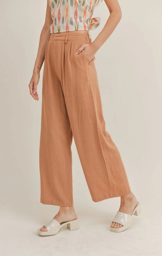 Sadie & Sage Out West Linen Pant