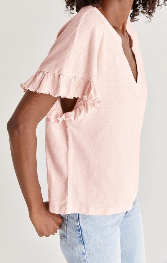 Z Supply Avery Slub Ruffle Top