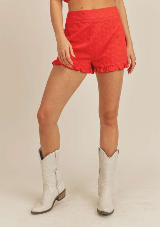 Sadie & Sage Valentina Eyelet Short
