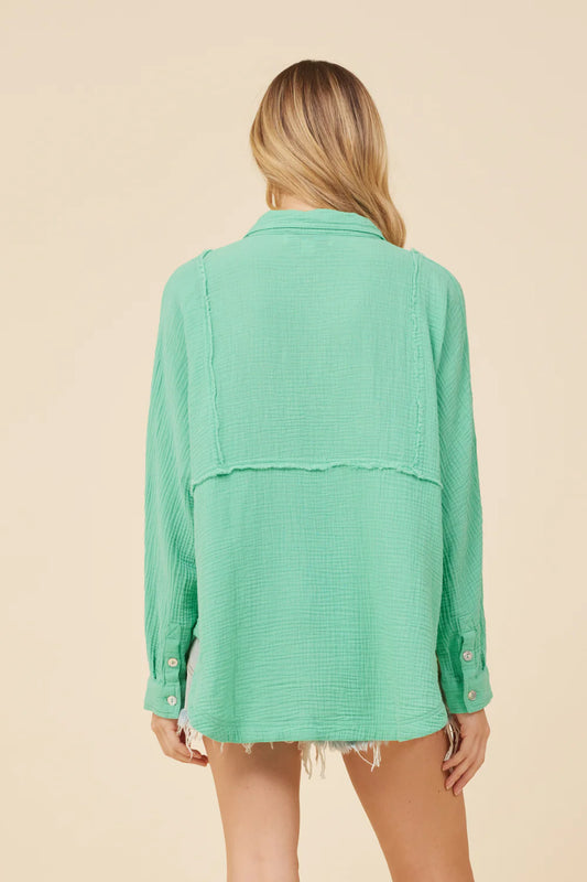 Vintage Havana Gauze Button Down Shirt