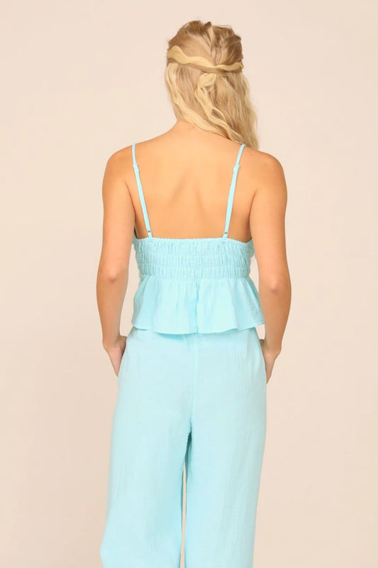 Vintage Havana Gauzy Smock Tank