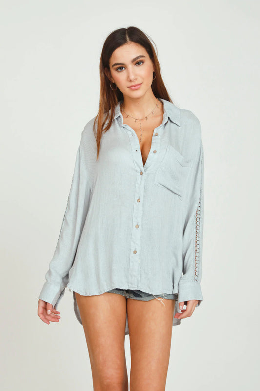 Vintage Havana Crochet Detail Top