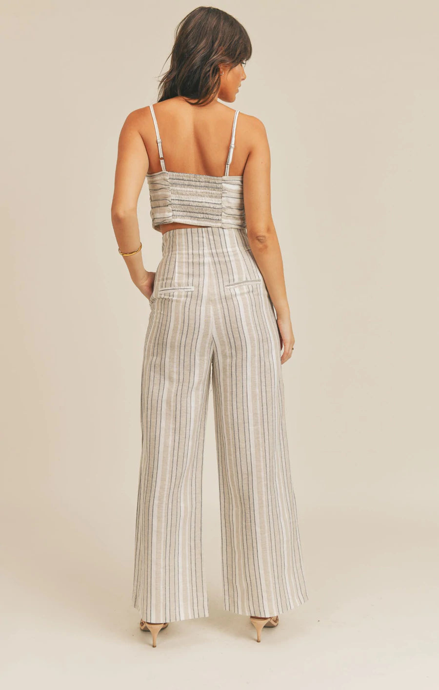 Sage The Label Falling Deep Stripe Wide Pant