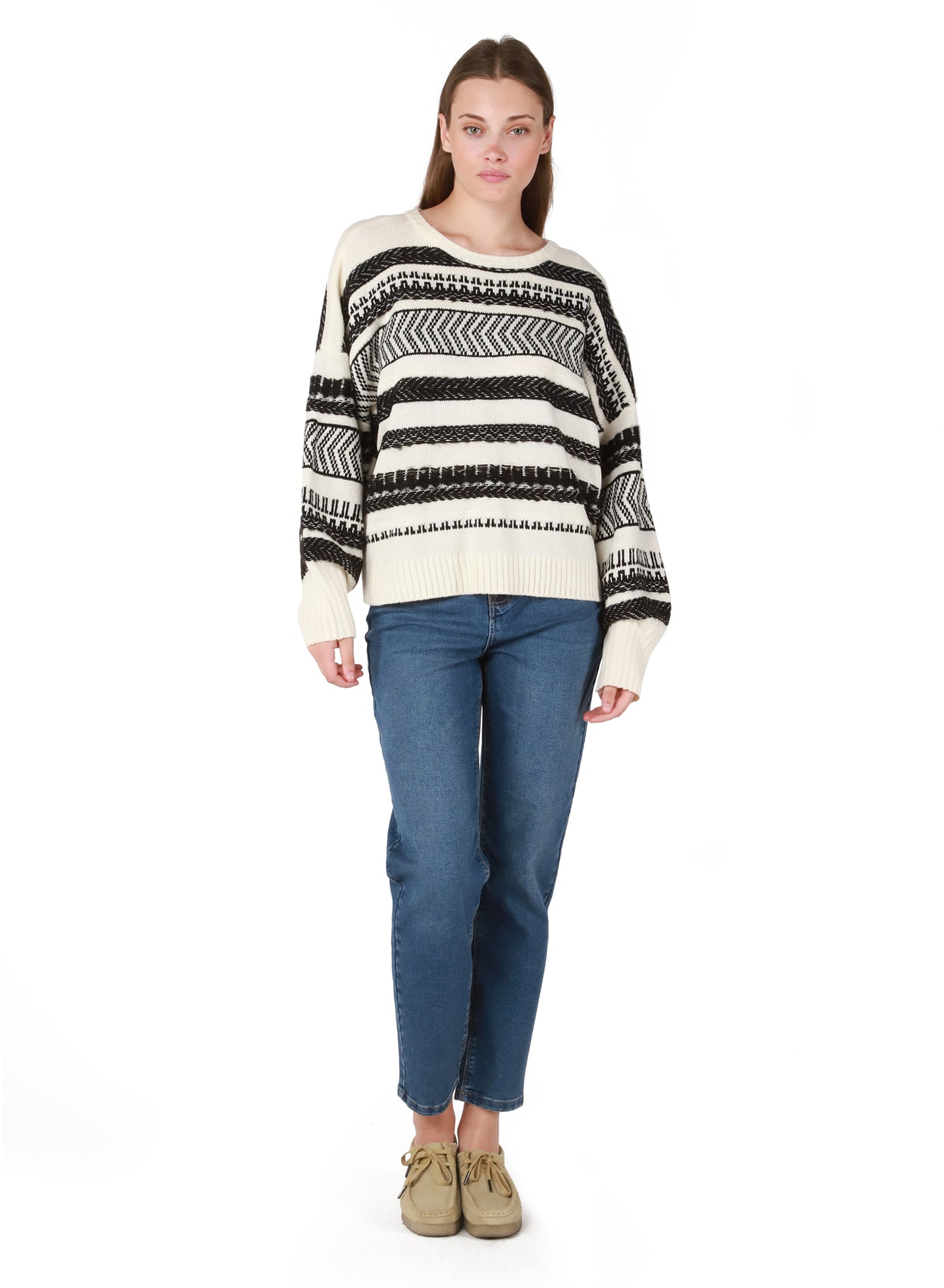 Dex Herringbone Stripe Sweater