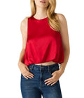 Steve Madden Yazmin Cropped Satin Top