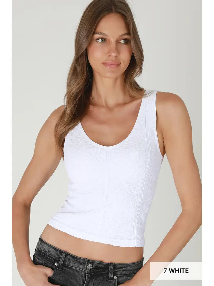 NikiBiki Reversible Lace Textured Top
