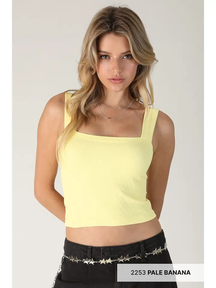 NikiBiki Polka Dot Square Crop Top