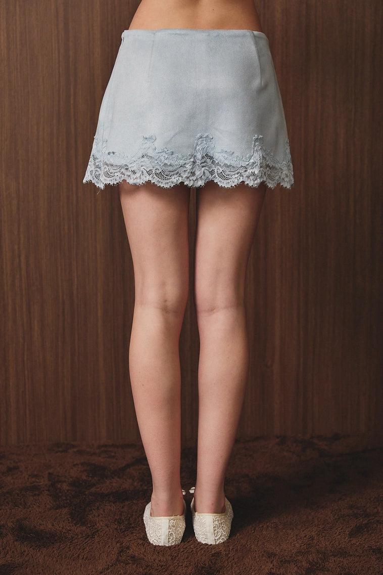 Take Me There Suede Skort