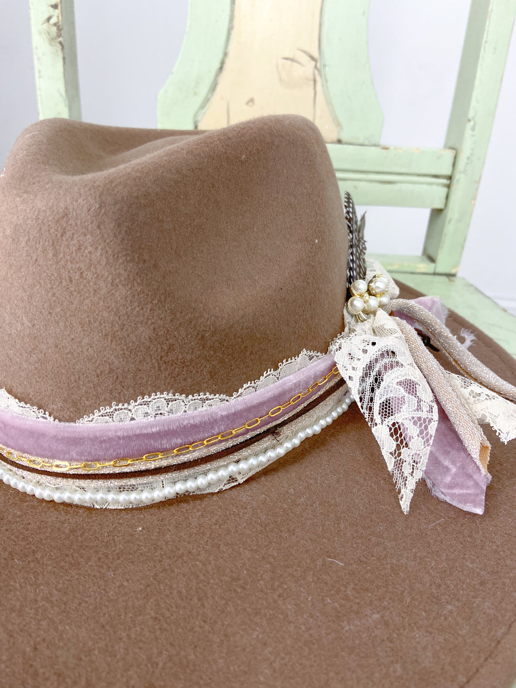 OOAK Upcycled Peter Grimm 100% Wool Hat