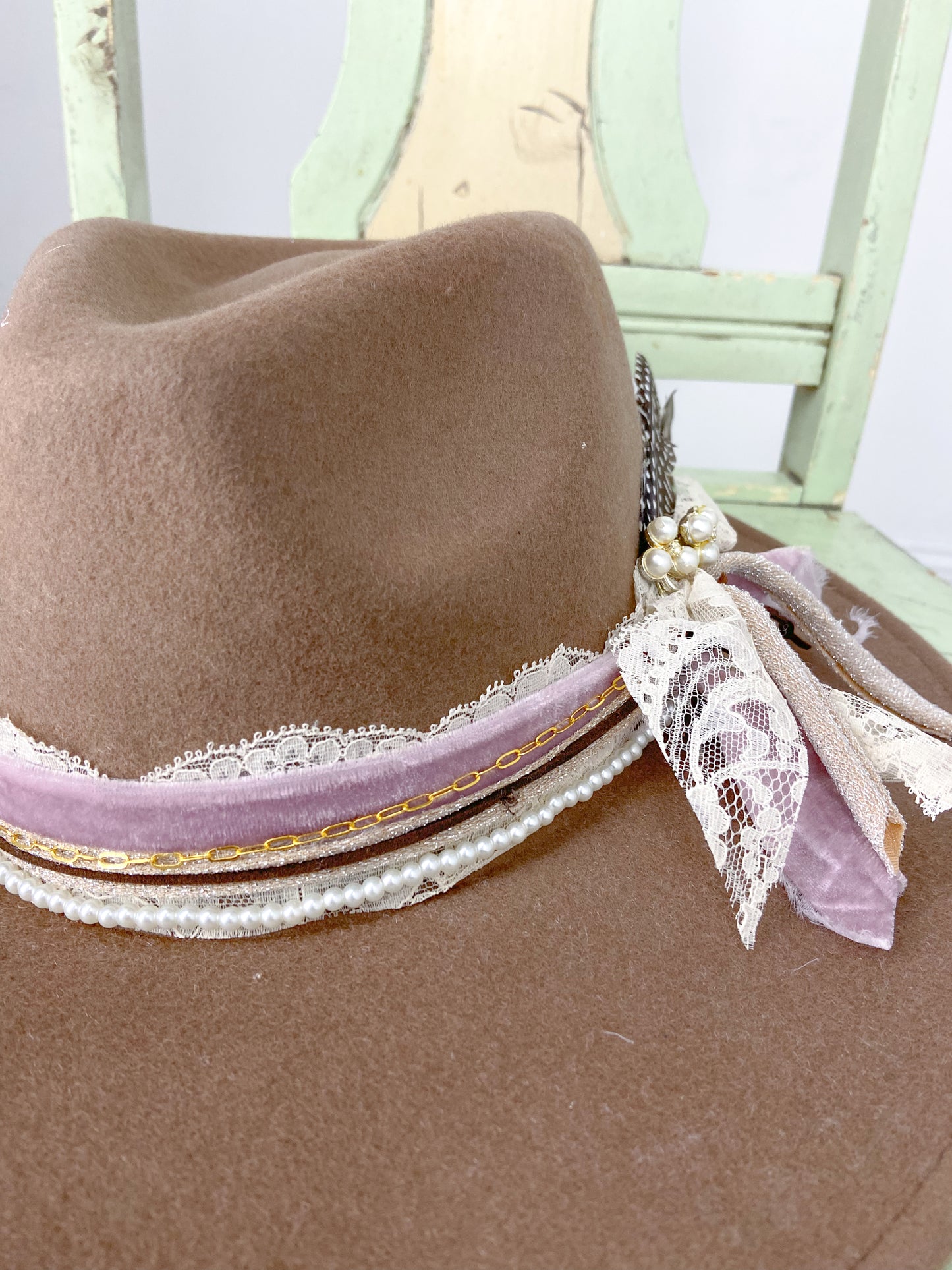 OOAK Upcycled Peter Grimm 100% Wool Hat