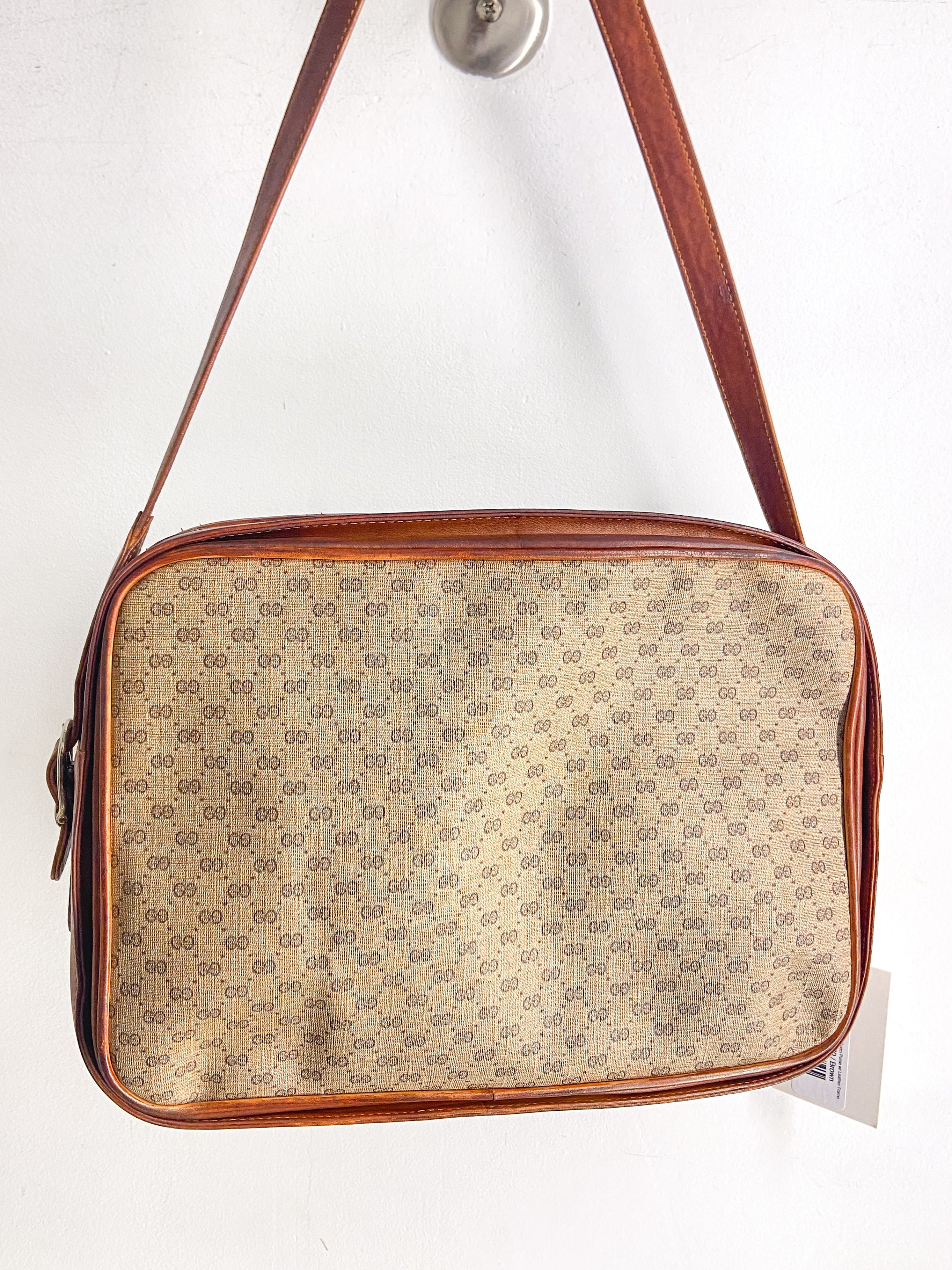 OOAK Vintage Gucci Purse w/ Leather Frame & Bag Chain