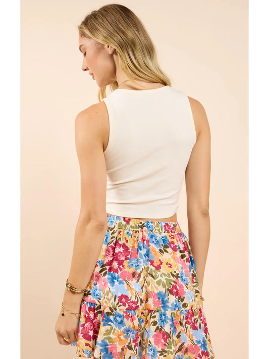 Sadie & Sage On My Mind Cropped Knit Tank