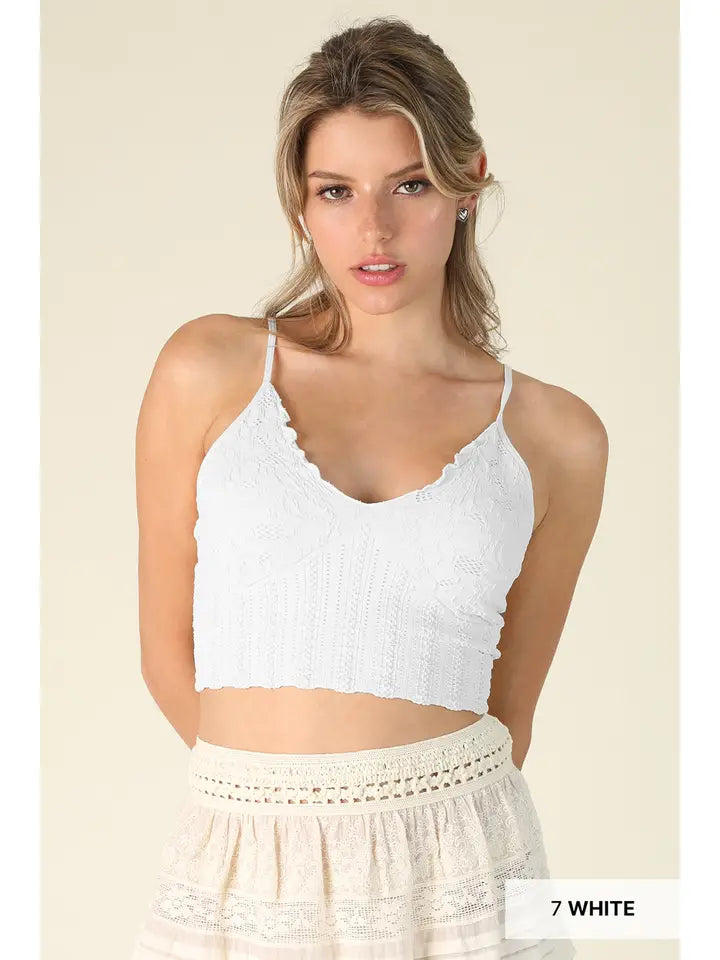 NikiBiki Lace Textured Bralette
