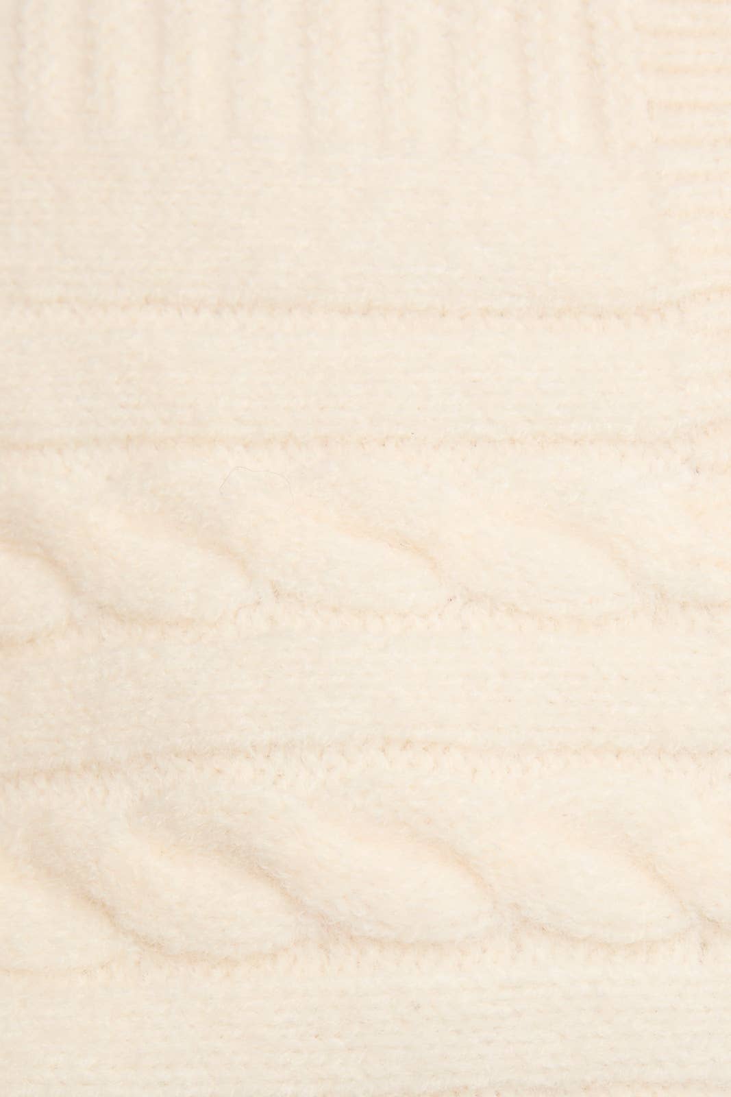 OFF-SHOULDER BUTTON DOWN SWEATER TOP