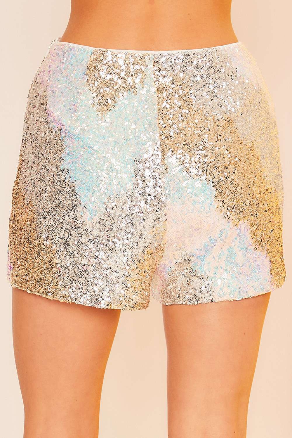 Mamma Mia Multi Sequin Fitted Short