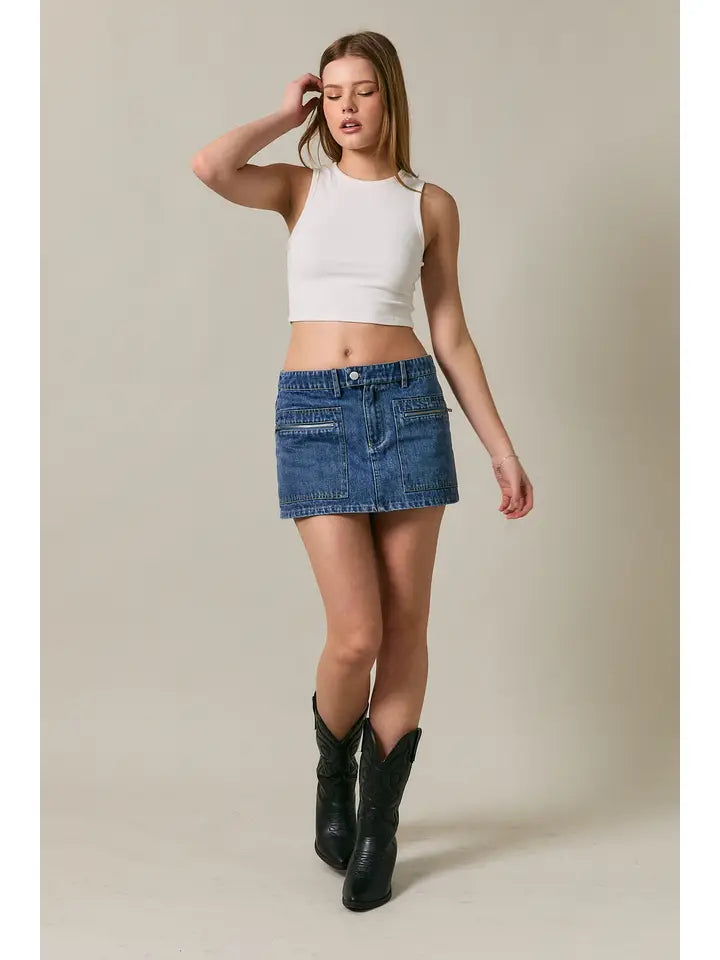 Low Waist Micro Skirt