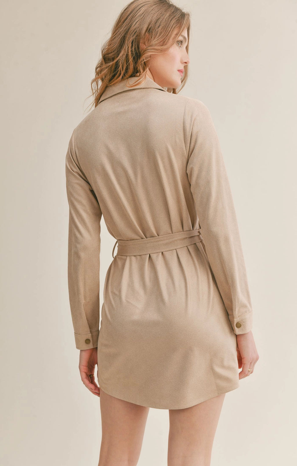 Sadie & Sage Girls Picnic Suede Dress