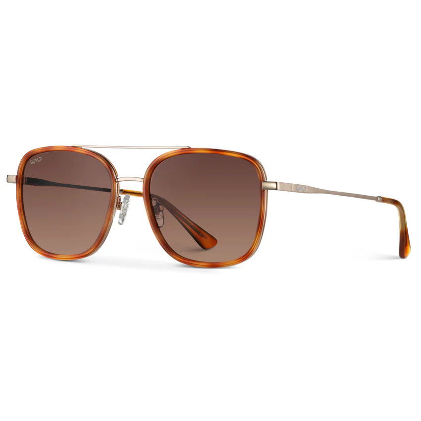 WMP Gia Square Aviator Polarized Sunglasses