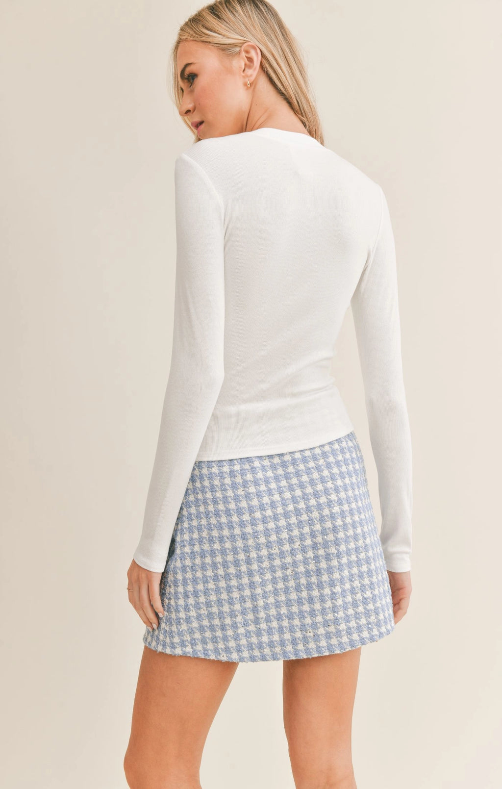 Sadie & Sage Marshmallow Crewneck Top