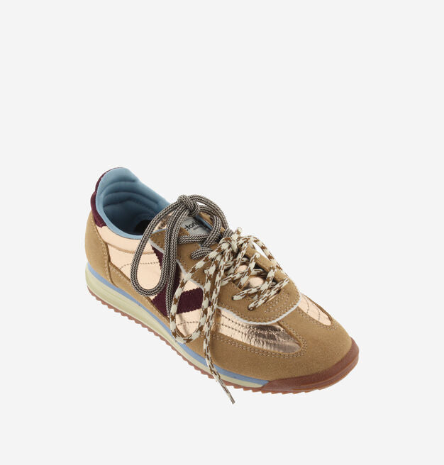 Victoria Saturno Metal & Suede Sneakers