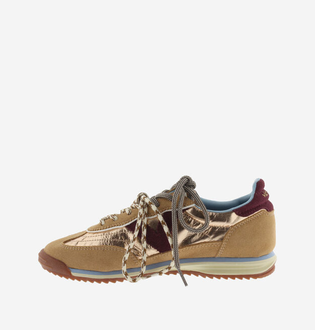 Victoria Saturno Metal & Suede Sneakers