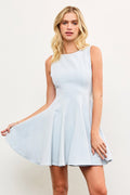 Sleeveless Seam Detail Swing Dress
