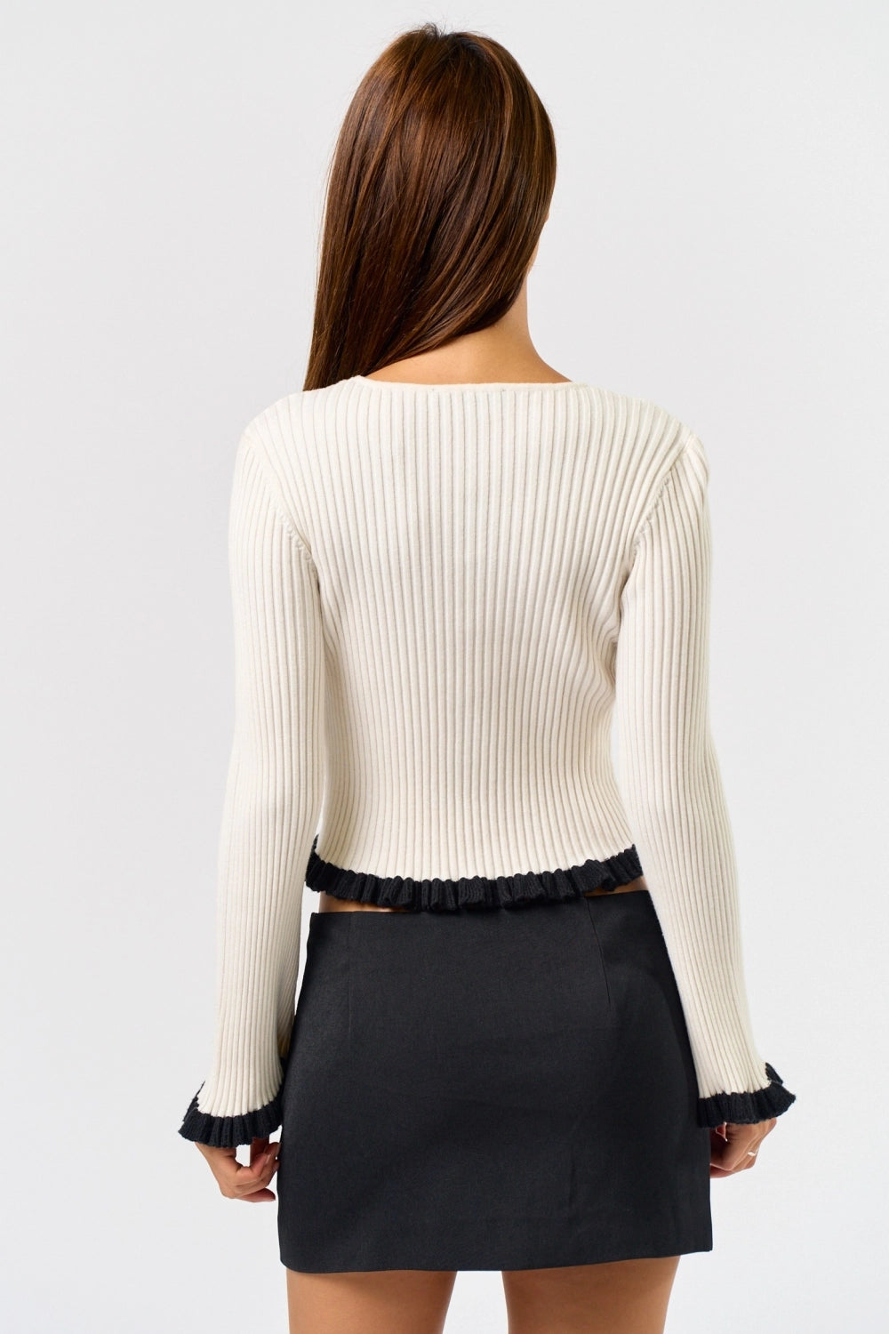 Long Sleeve Button-Down Cardigan