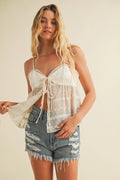 Front Tie Closure Cami Top