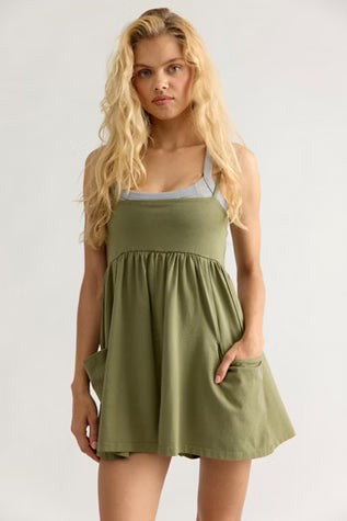 Free People Hot Shot Strappy Romper