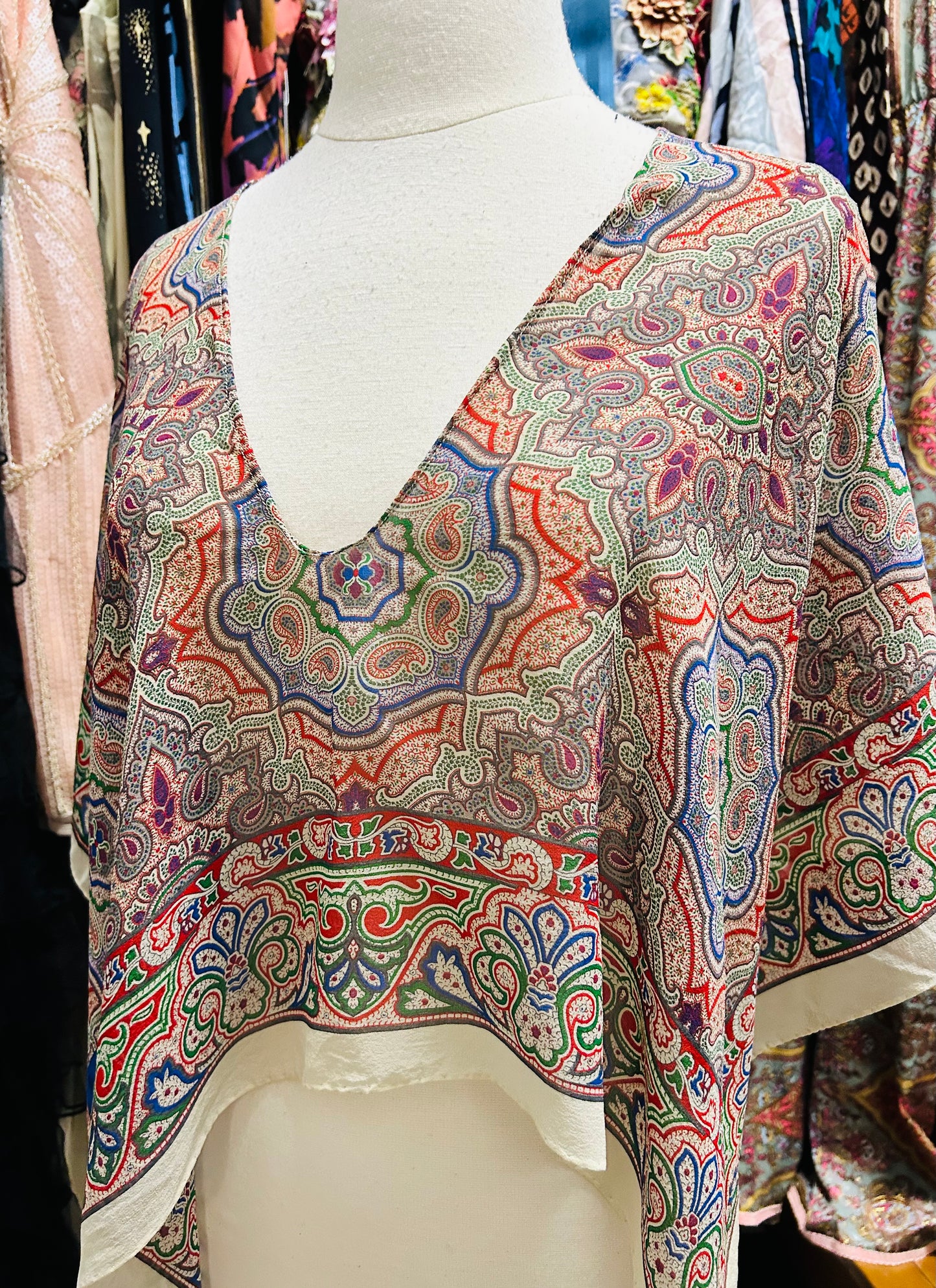 OOAk Vintage Etro Designer Scarf Top