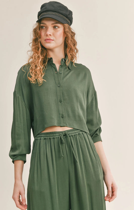 Sadie & Sage Rory Crop Shirt