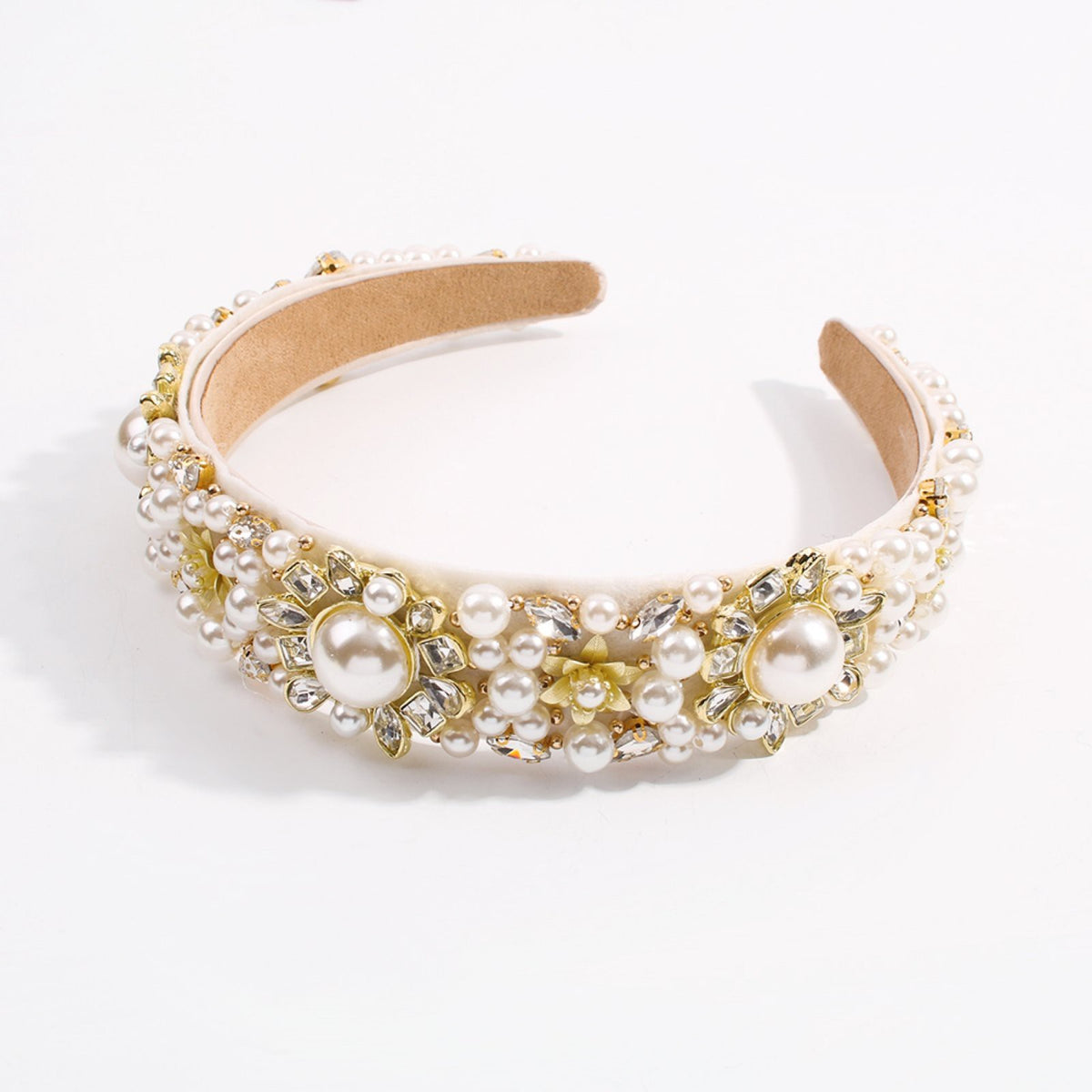 Elyse White Pearl Headband