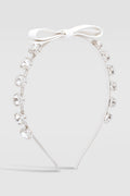 Large Rhinestone Bowtie Metal Headband
