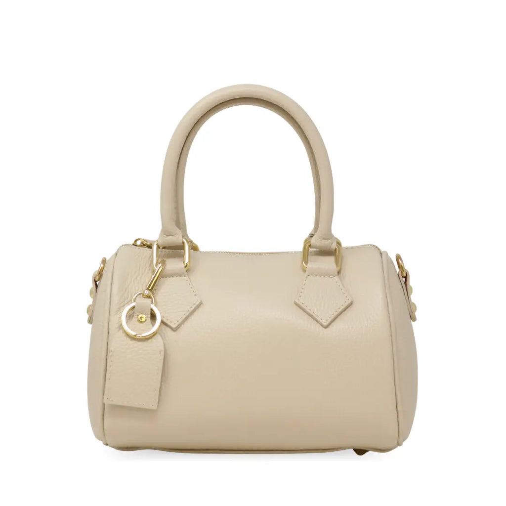 Genuine Italian Leather Small Tote Crossbody Bag