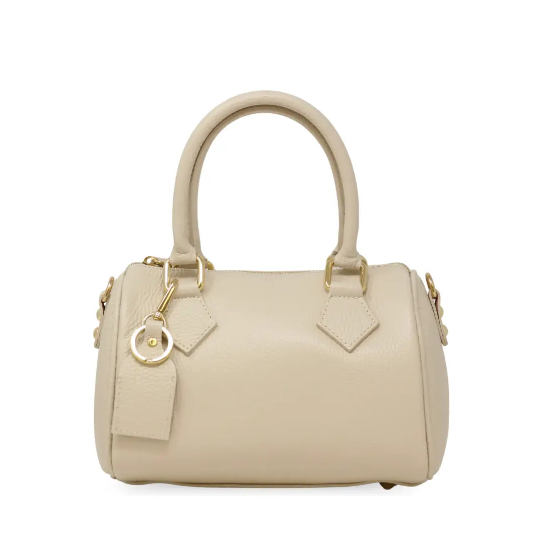 Genuine Italian Leather Small Tote Crossbody Bag