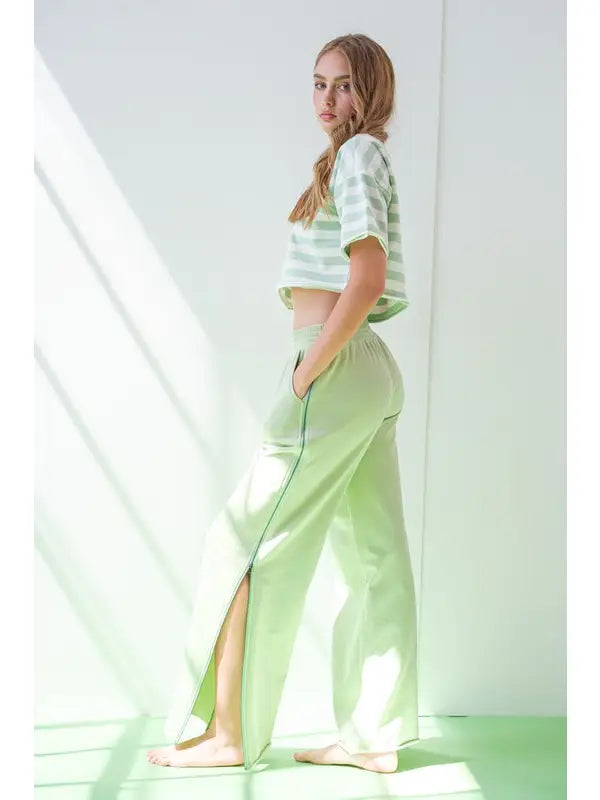 VIOLA STRIPE CROP TOP