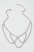 Rhinestone Tennis Collar Necklace