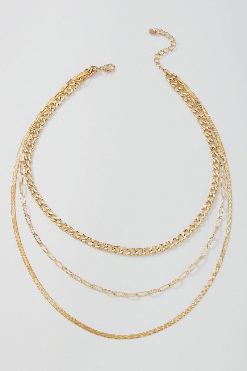 Multi Layers Snake Chain Choker Necklace