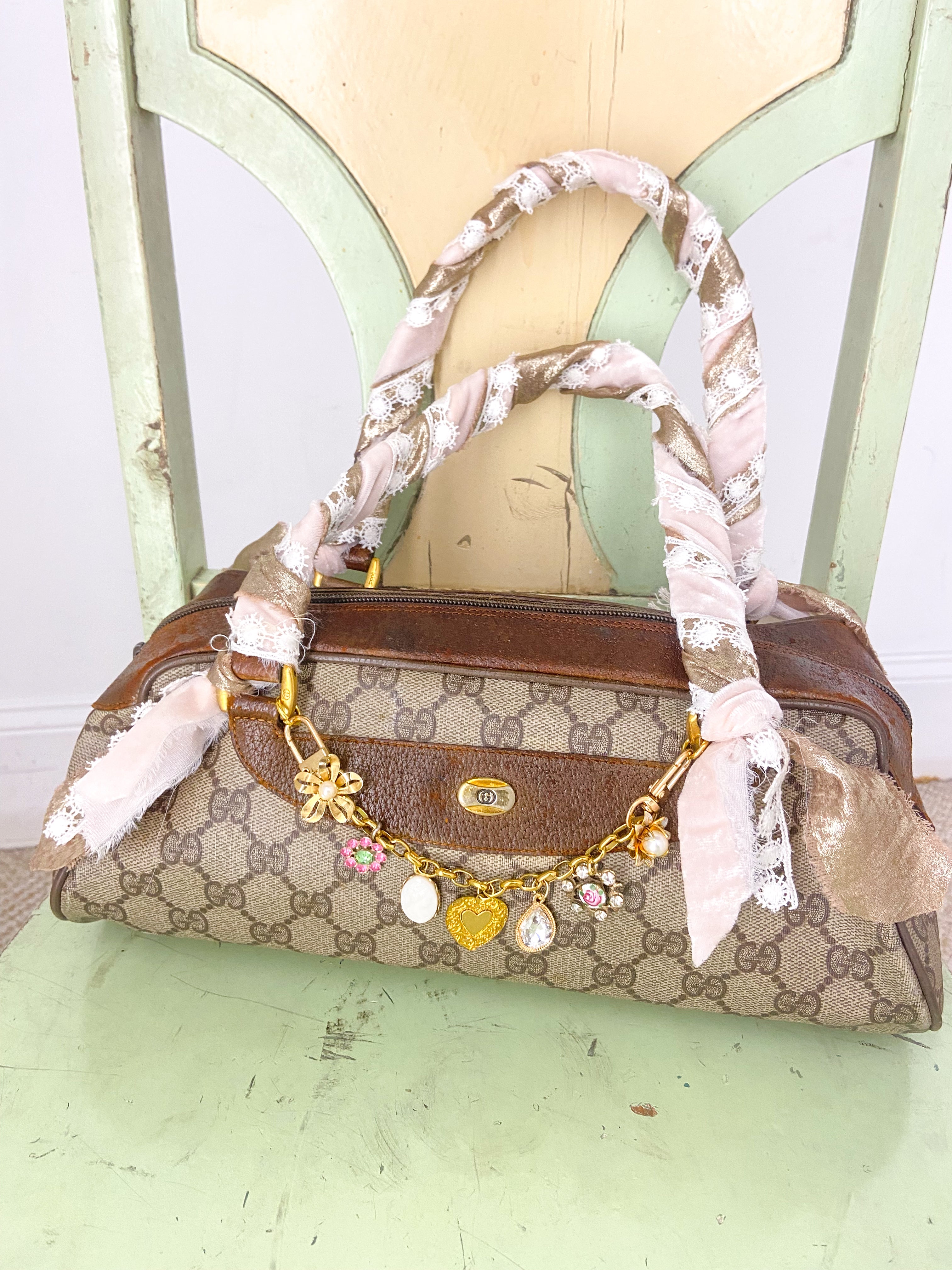 OOAK Vintage Gucci Ribbon Handle Purse