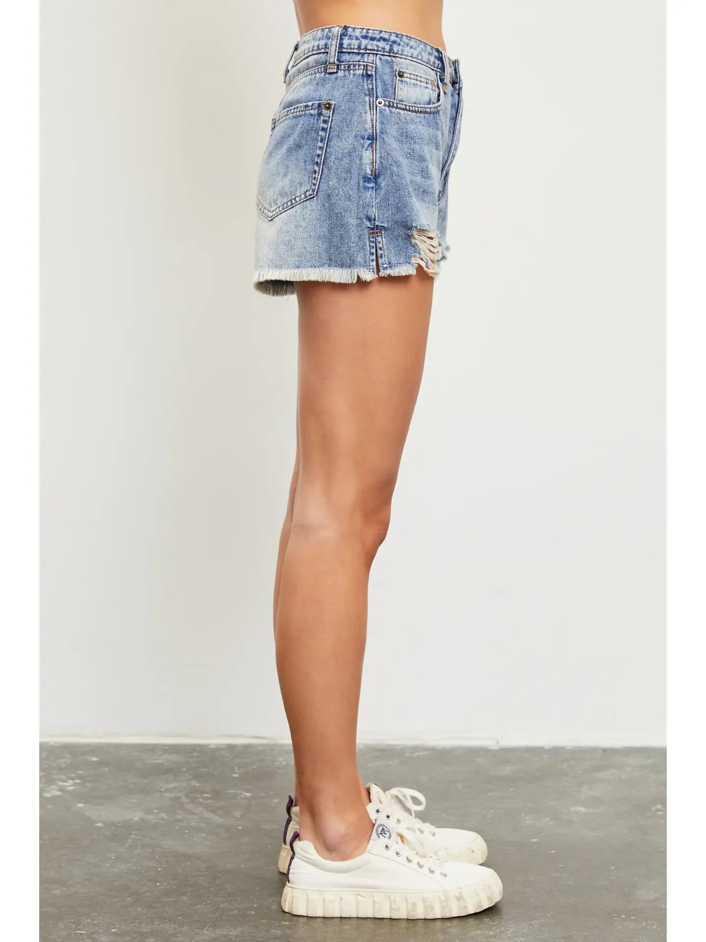 Mustard Seed Ripped Denim Short