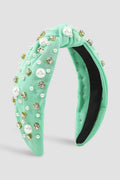 Paityn Rhinestone Pearl TopKnot Baroque Headband