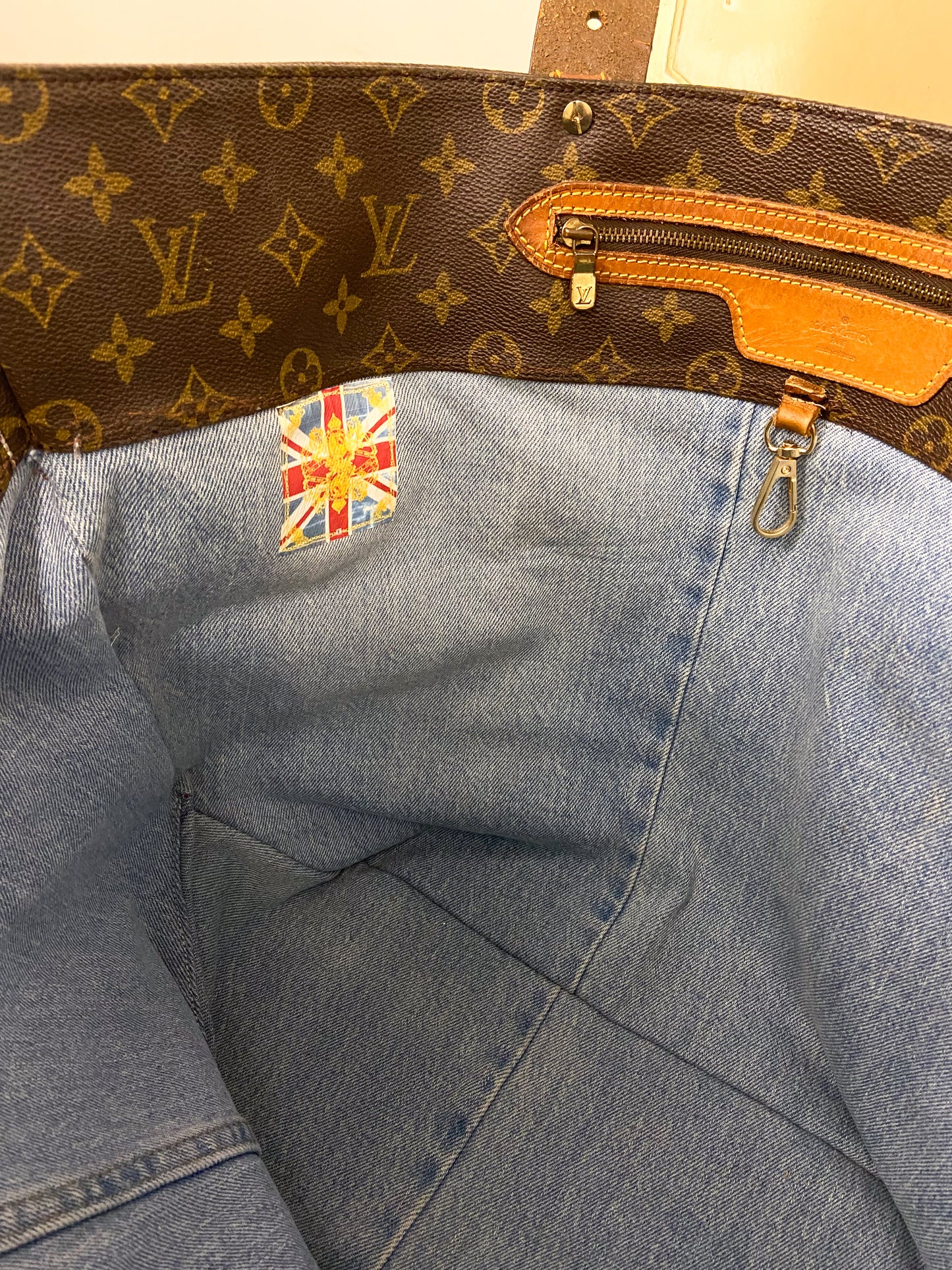 LS Upcycled Vintage LV Fleur-De-Lis Bag